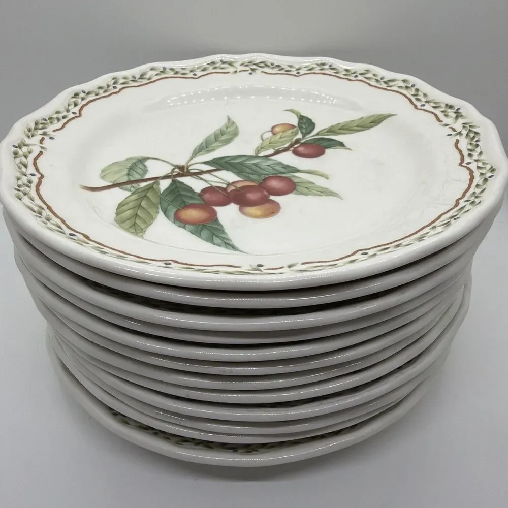 Noritake China ROYAL ORCHARD Pattern #9416 Salad Dessert Plates Lot of 12